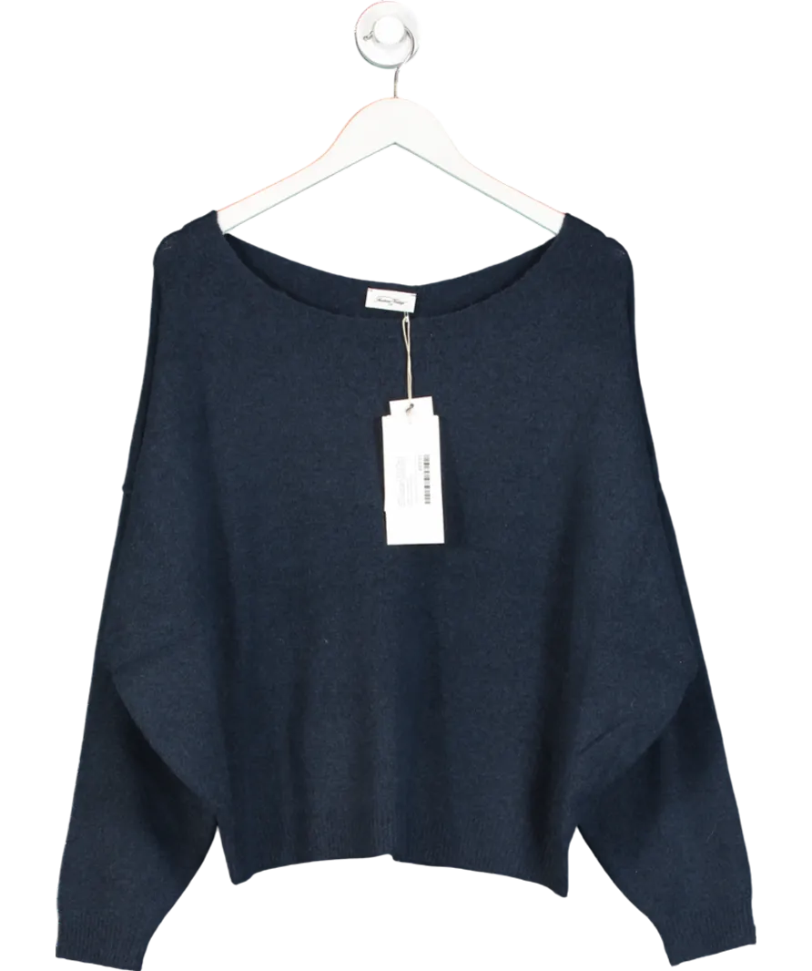 American Vintage Navy Blue Super Soft Damsville Jumper UK XS/S