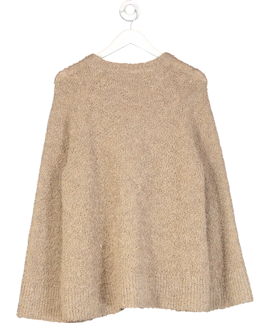 Arket Beige Oversize Bouclé Jumper UK S