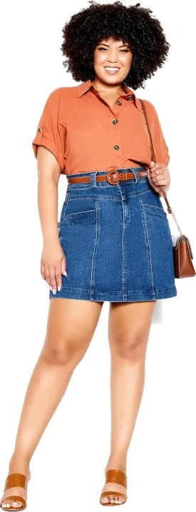CITY CHIC Women's Skirt Coastal