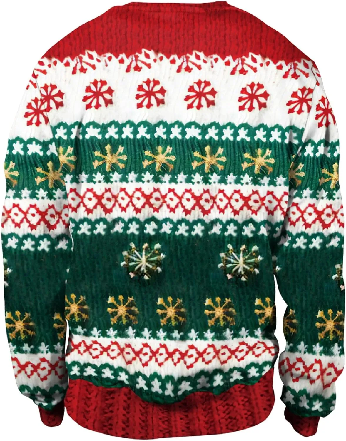 Colorful House Unisex's Ugly Christmas Jumper Sweater Printed Pullover,3D Funny Digital Print Sweatshirt Suit for Men Woman