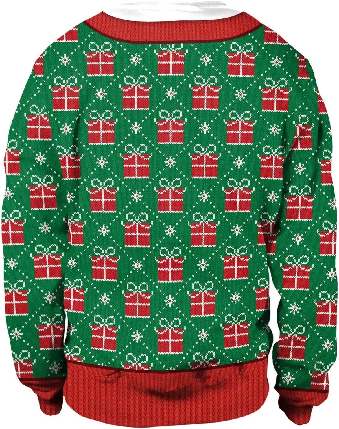 Colorful House Unisex's Ugly Christmas Jumper Sweater Printed Pullover,3D Funny Digital Print Sweatshirt Suit for Men Woman