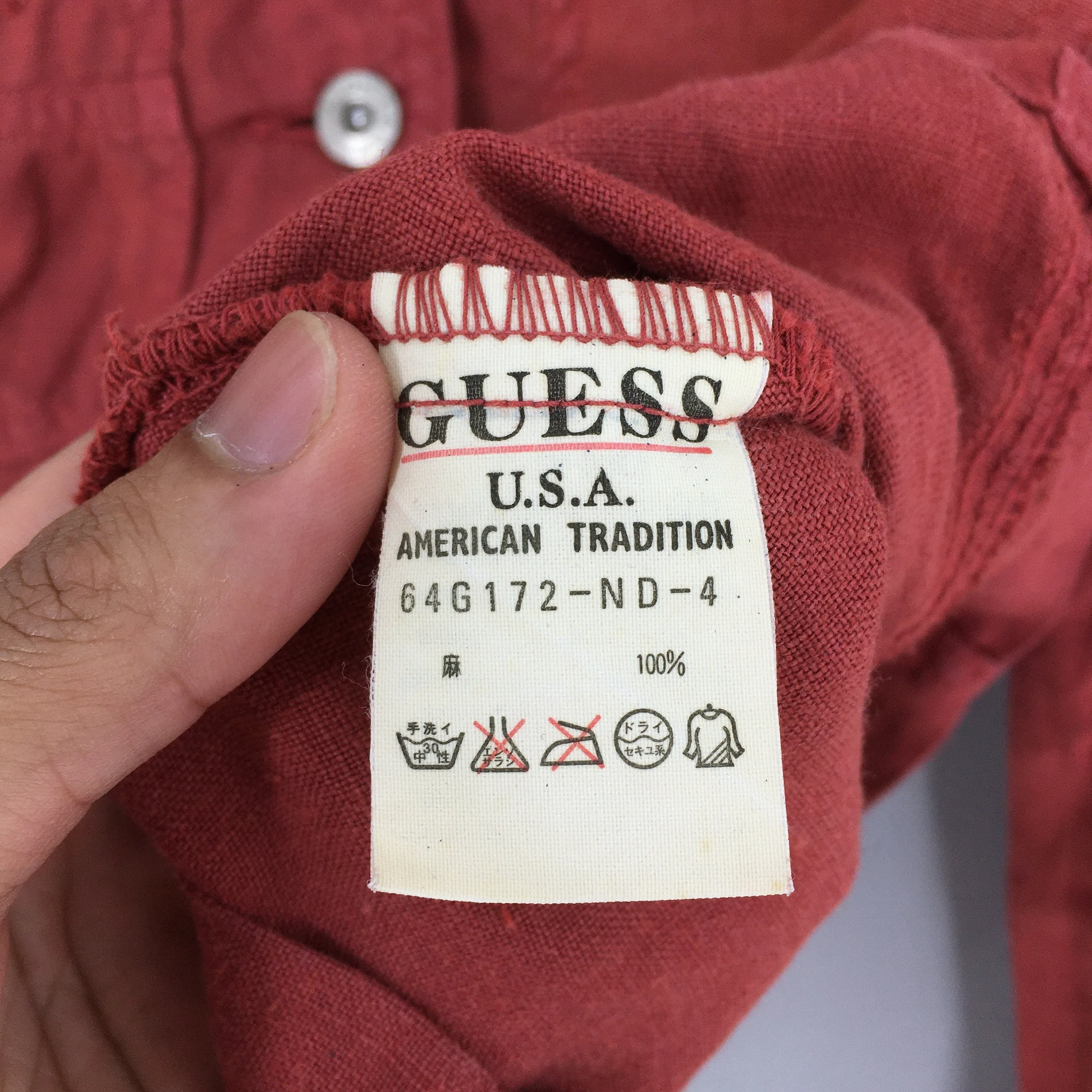 Guess Jeans Cropped Jacket Linen Medium