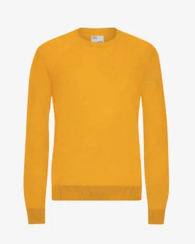 Light Merino Wool Crew - Burned Yellow