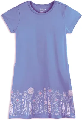 Mighty Girls' Short Sleeve T-Shirt Dresses | 100% Organic Cotton, Stylish Comfort Dress for Kids