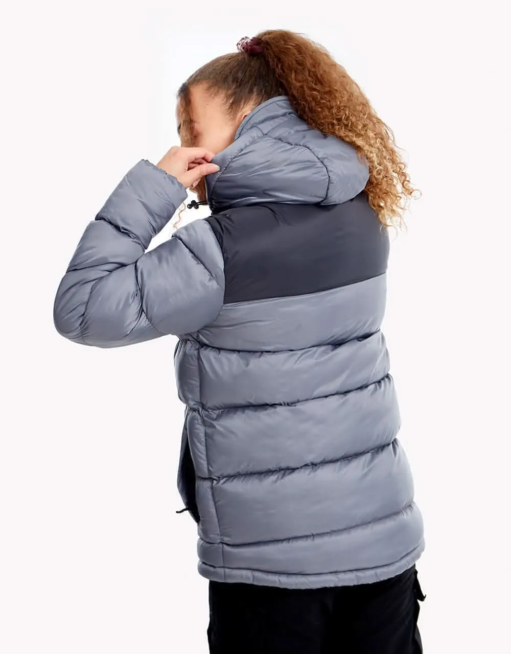 Route One Vostok Hooded Puffer Jacket - Charcoal/Black