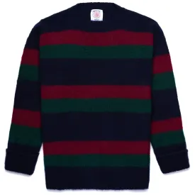 SHAGGYDOG STRIPE SWEATER - KNITWEAR - Jumper - Unisex - BLUE-BORDEAUX-GREEN