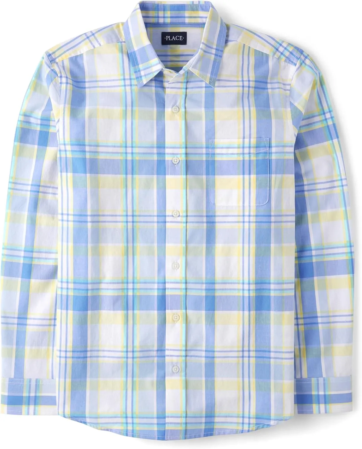 The Children's Place Men's Long Sleeve Button Up Shirt