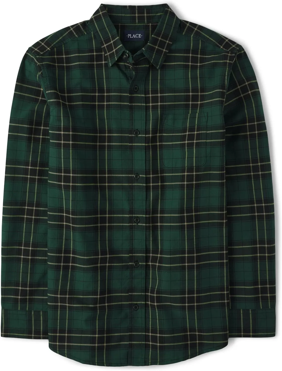 The Children's Place Men's Long Sleeve Button Up Shirt