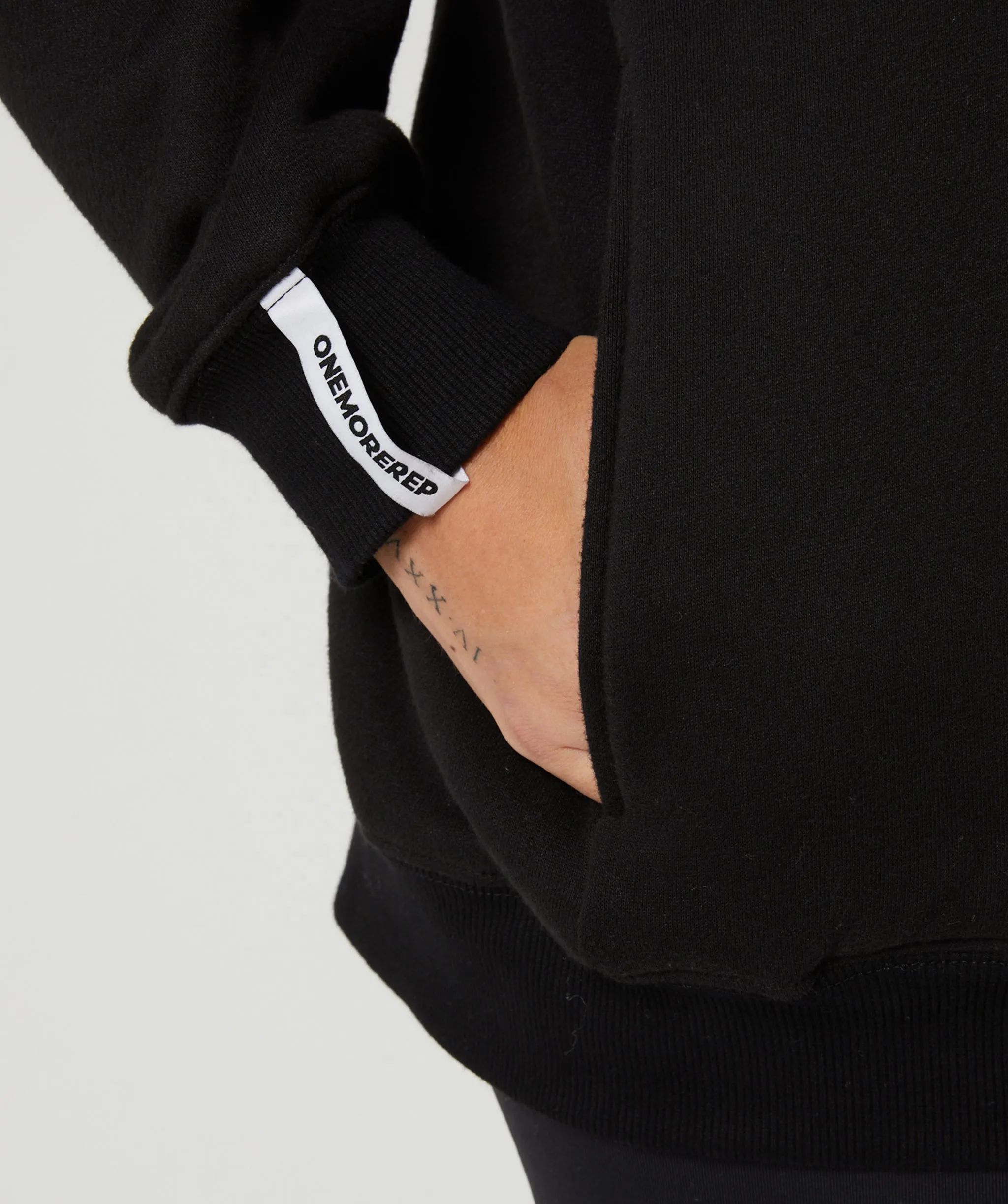 Varsity Crewneck Jumper (Black/Tan) by OneMoreRep