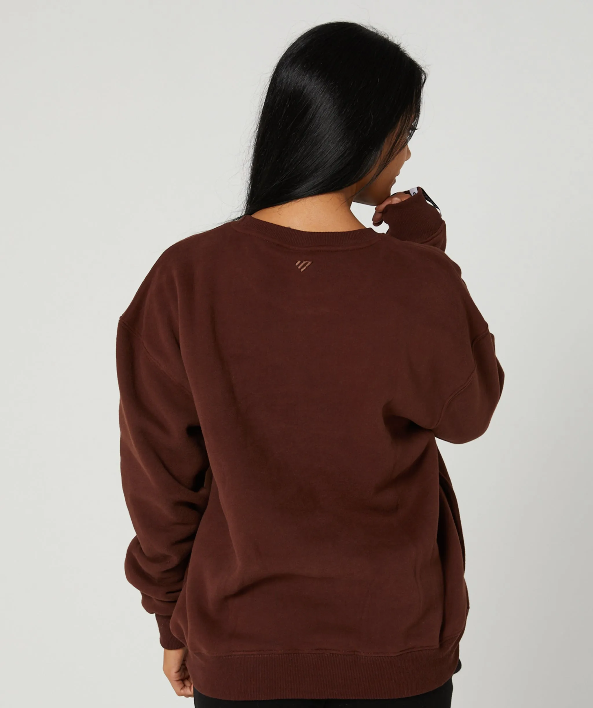 Varsity Crewneck Jumper (Mocha) by OneMoreRep